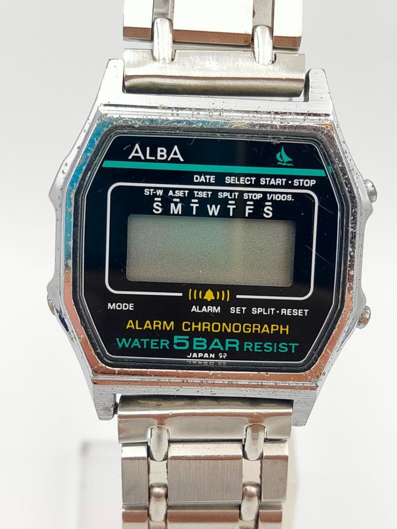 Vintage ALBA 7799-4750 Digital Chronograph Watch – For Parts or Repair Project - ALBA