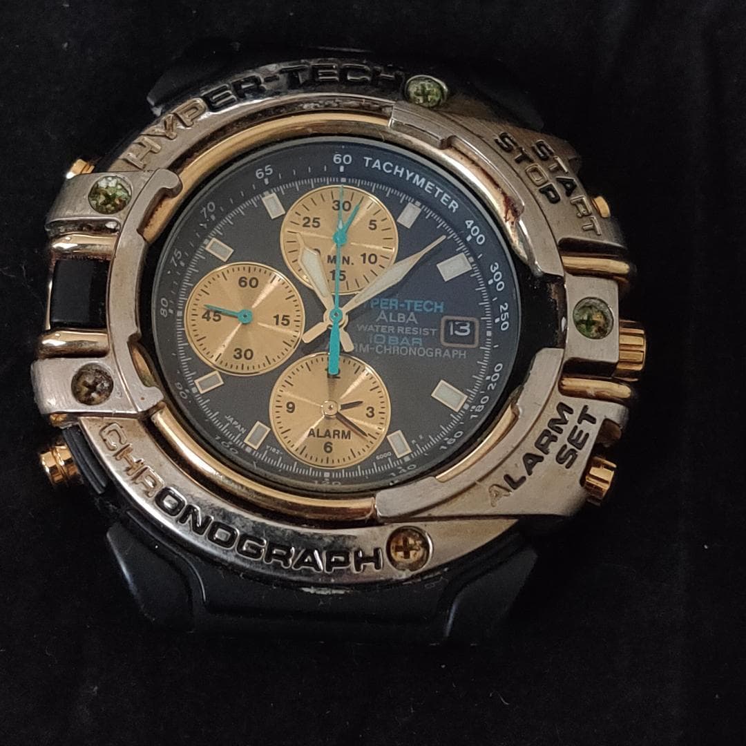 Alba Hyper-Tech Y182-6000 Alarm Chronograph Quartz Watch | Japan - ALBA