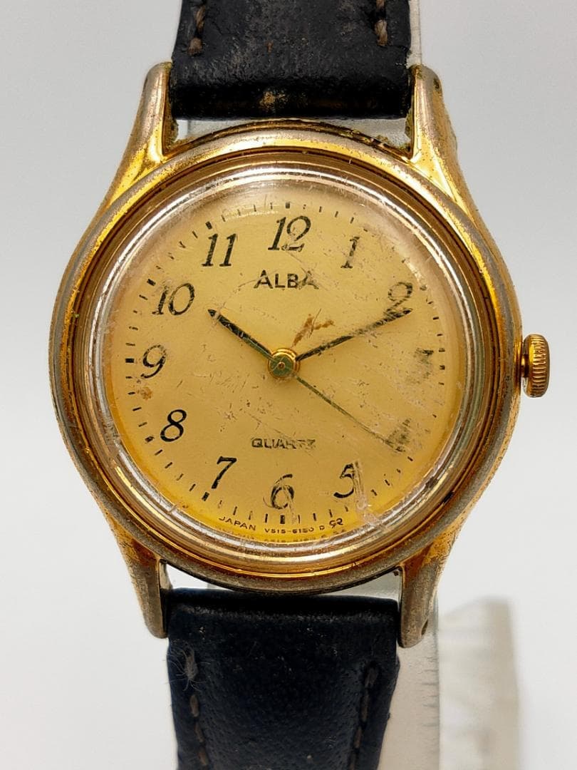 ALBA Vintage ALBA Gold-Tone Analog Watch – For Parts/Repair