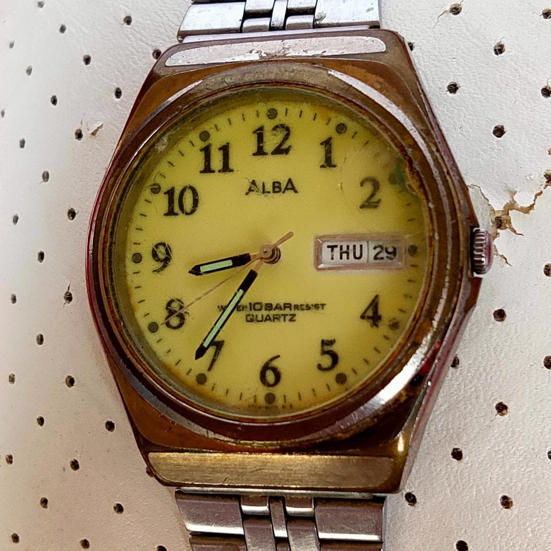 Alba V743-8020 LumiBrite Day-Date Quartz Watch - ALBA