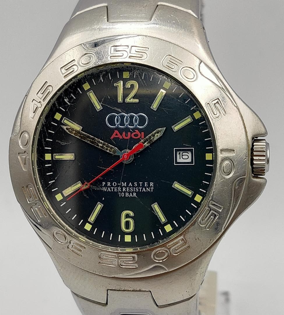 Audi Audi Pro-Master Stainless Steel Quartz Date Watch