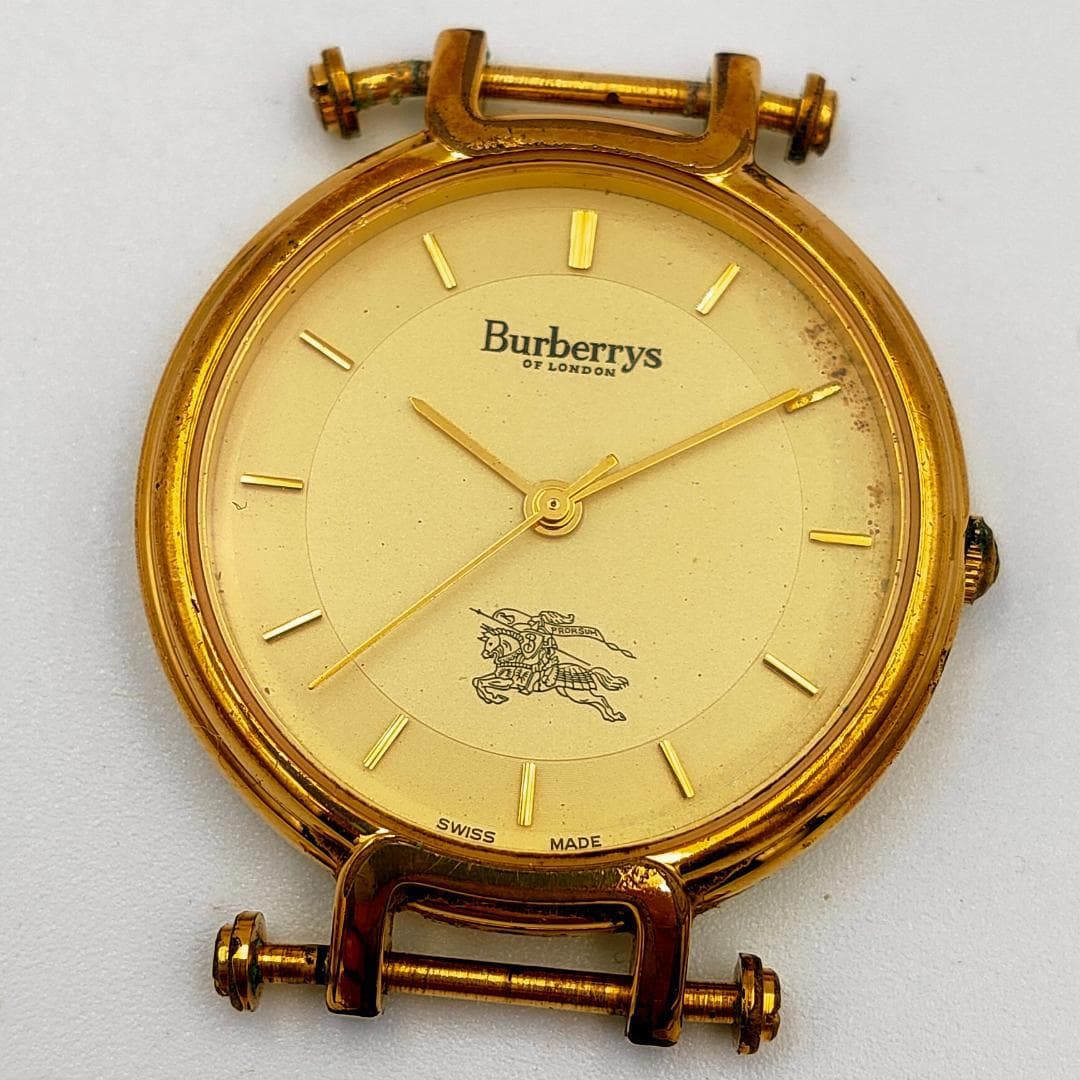 Vintage Burberrys of London Gold Tone Watch Head – For Parts/Repair – Swiss Made - Burberrys