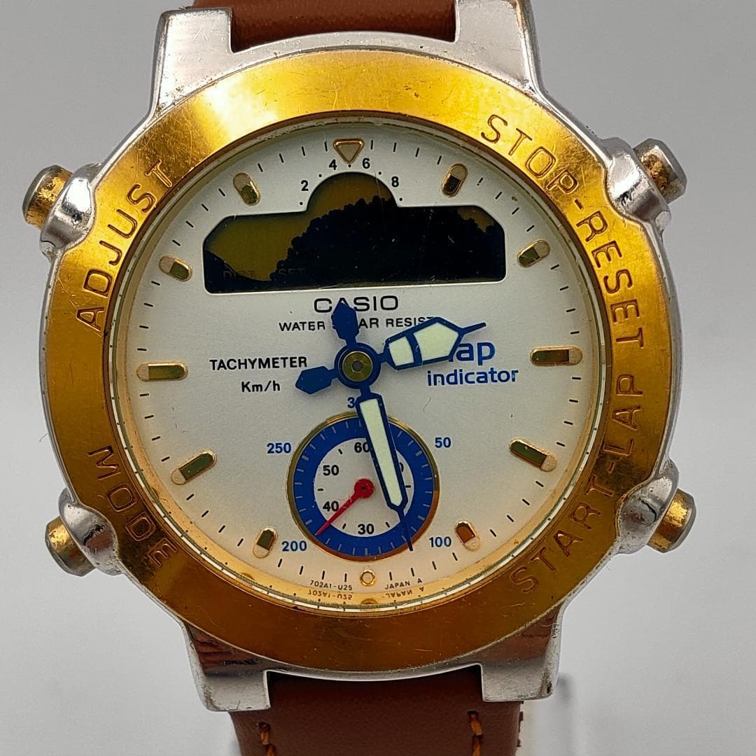 Casio GPZ-500 Lap Indicator Ana-Digi Tachymeter Watch | Japan - CASIO
