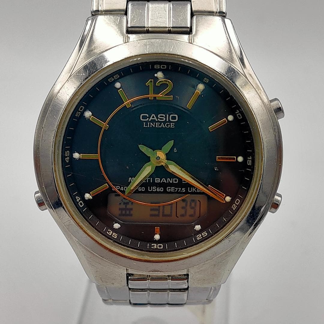 CASIO Vintage CASIO LINEAGE Multi-Band 5 Wristwatch – As-Is/Junk