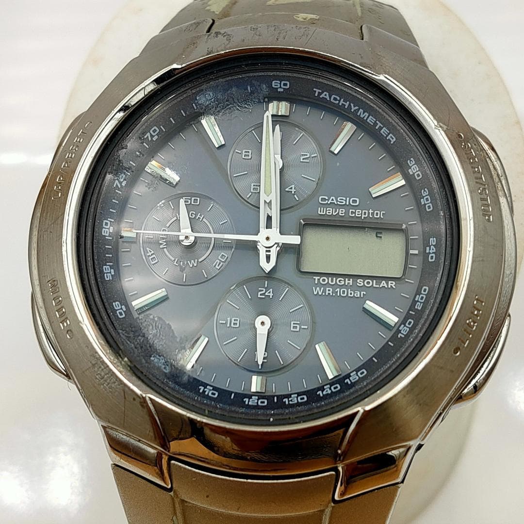 CASIO Vintage CASIO Wave Ceptor Tough Solar Wristwatch – As-Is/Junk