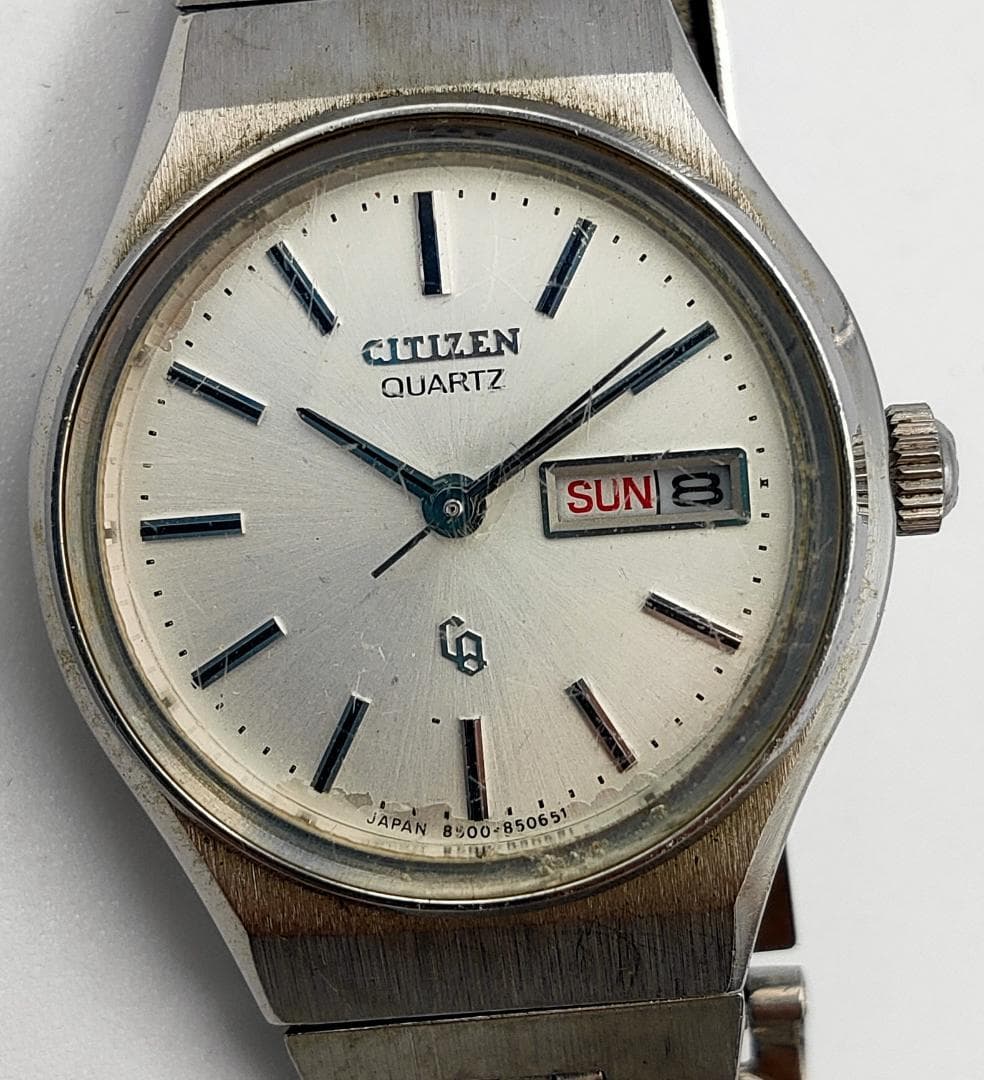 Citizen Vintage Citizen Quartz Ladies Day-Date Watch – Silver Dial – As-Is