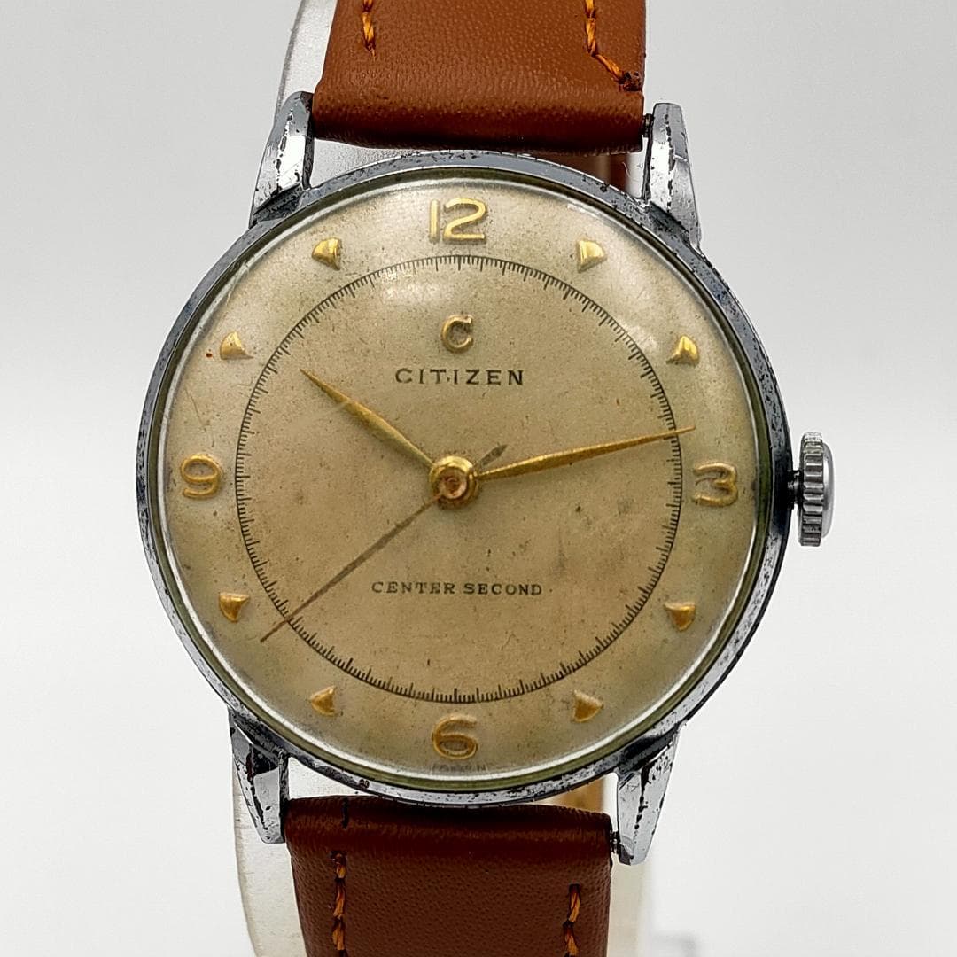 Citizen Vintage Citizen CENTER SECOND Star Everbright Back Hand-Winding Watch |