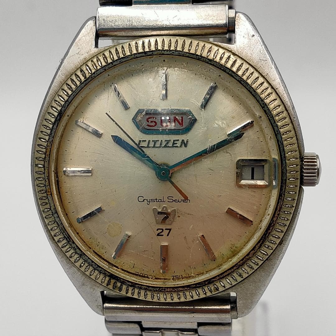 Citizen Citizen Crystal Seven 27 Jewels Day-Date Automatic Watch | Japan
