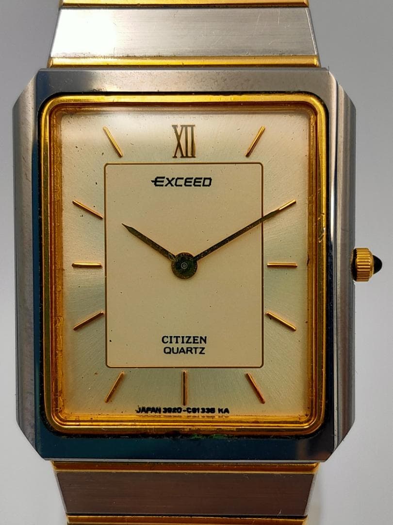 Citizen Citizen Exceed 3920-C90563 Square Two-Tone Quartz Dress Watch | Japan