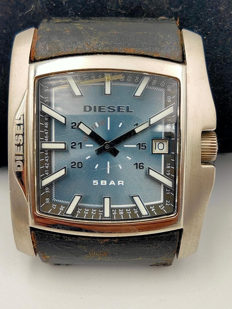 DIESEL DIESEL The Brave DZ-1317 Square Quartz 5BAR Watch