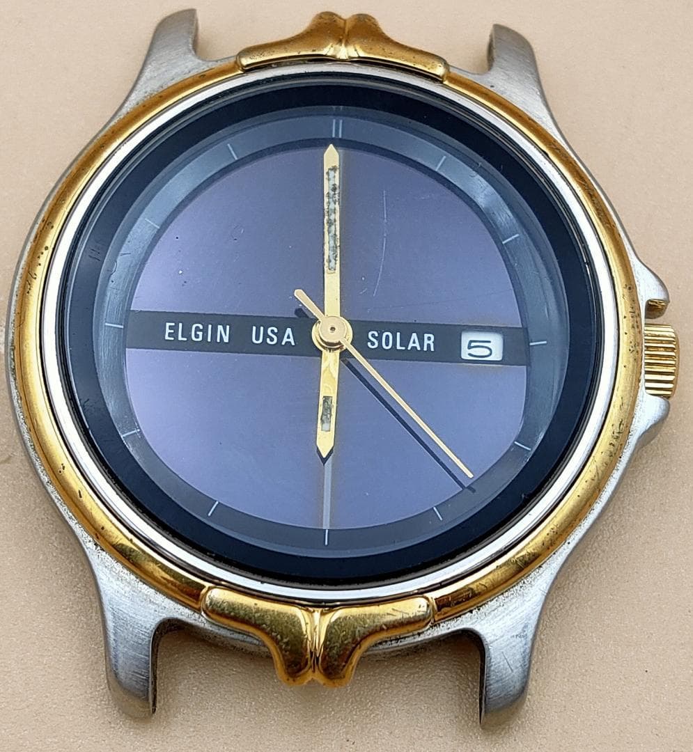 Elgin Elgin USA FK-363 Solar Two-Tone Date Watch