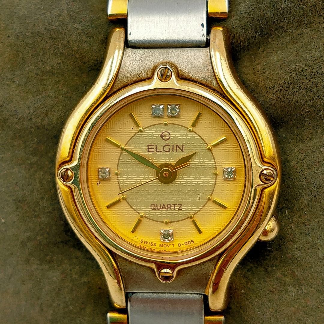 Elgin FK320 Ladies Quartz Watch Swiss Movt Two-Tone | Japan - ELGIN