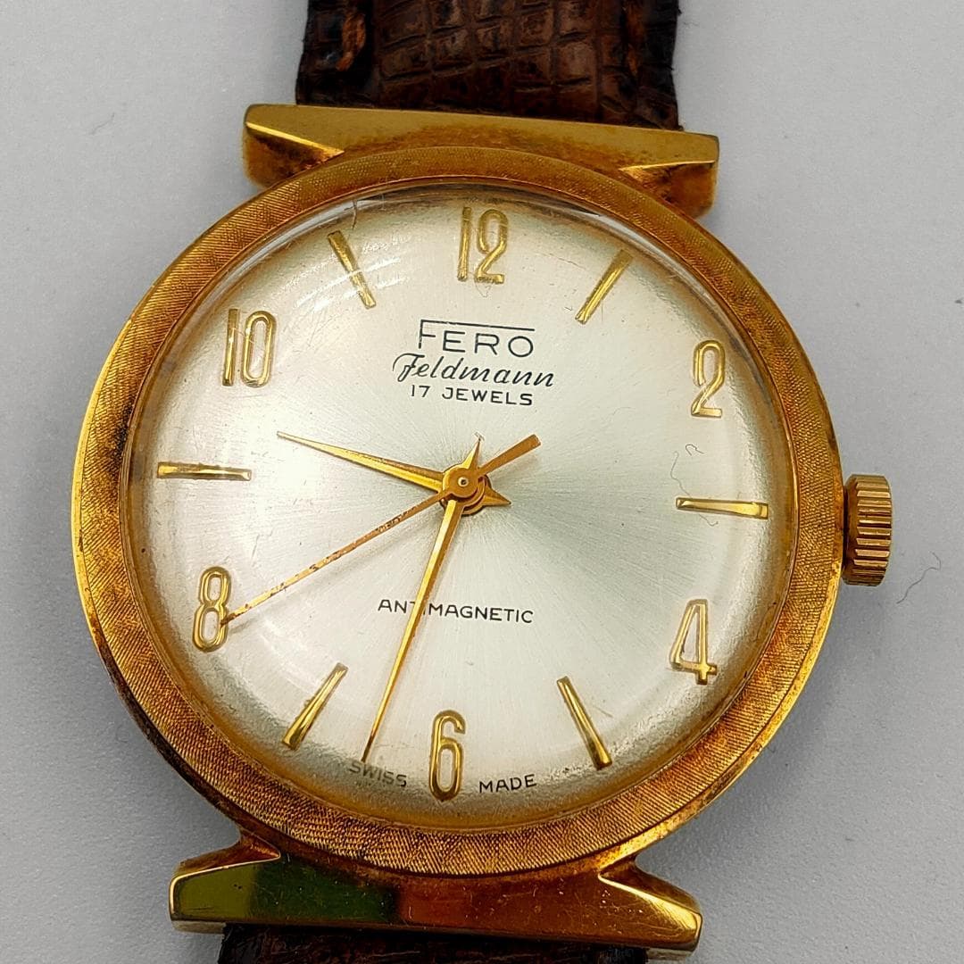 FERO FERO Feldmanniana 17 Jewels Hand-Wind Mechanical Dress Watch | Swi