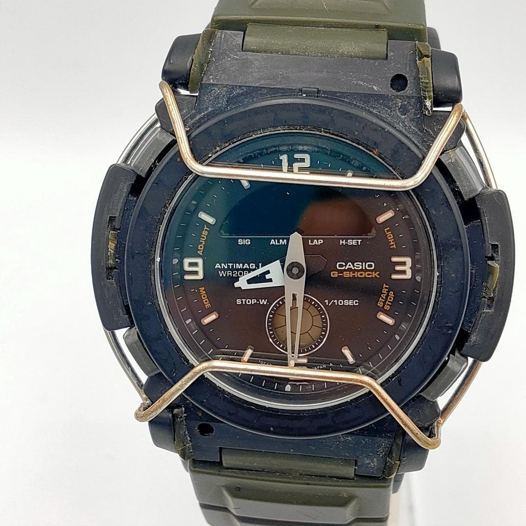 Casio G-Shock AW-510 HRC Ana-Digi Watch Broken Bezel | Japan - G-Shock