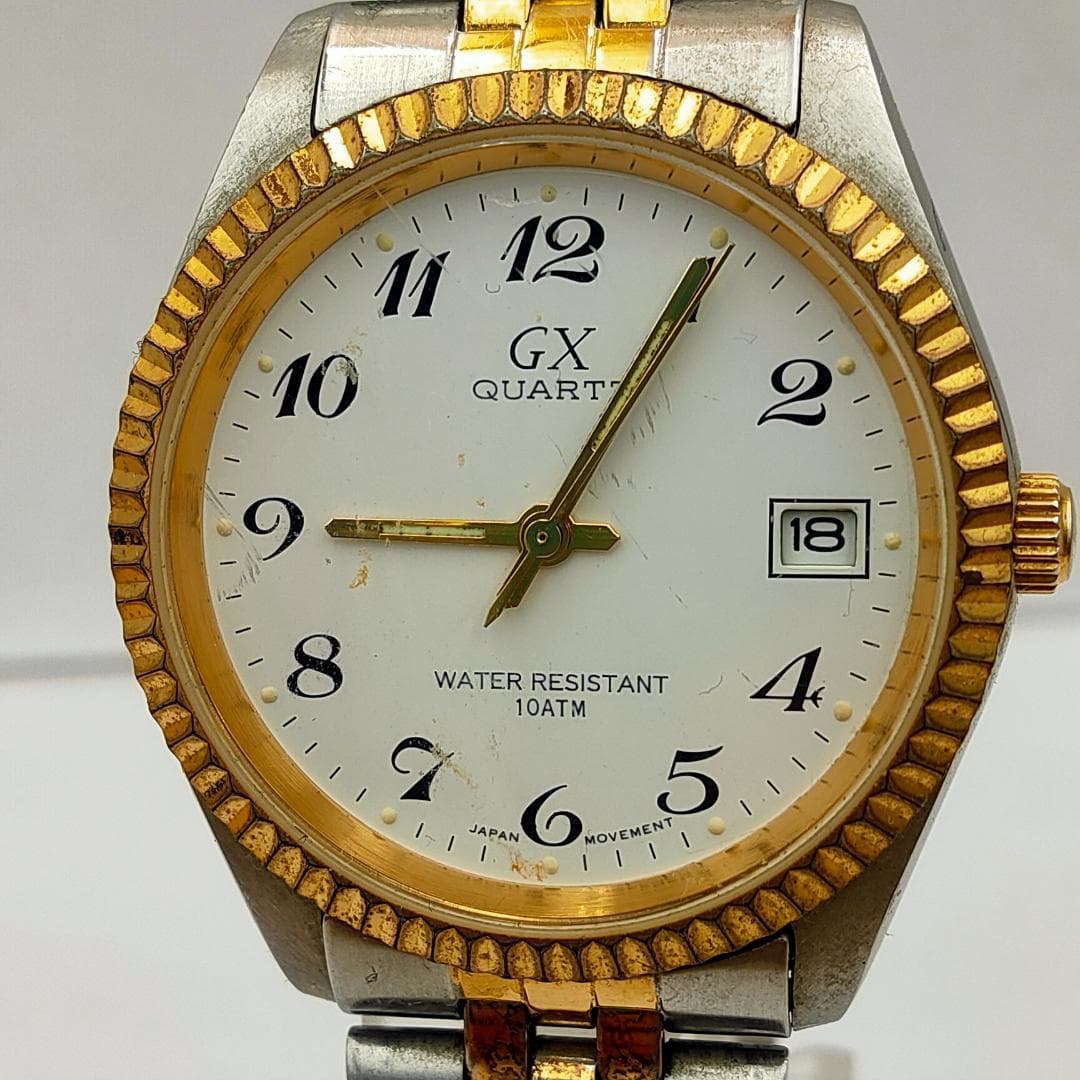 GX TM-107 Two-Tone Date Quartz Watch - GX Quartz