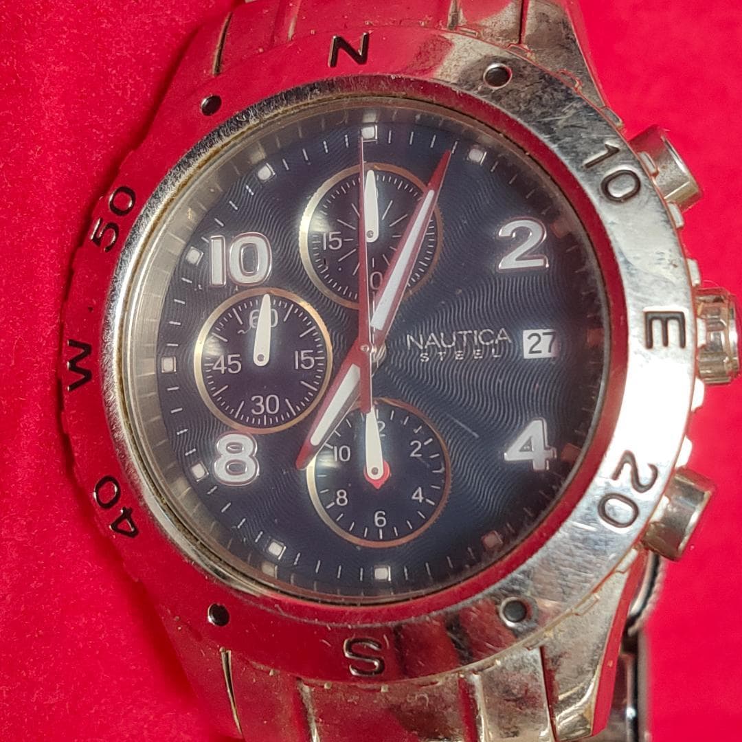 Nautica Steel 145140 Men's Chronograph Quartz Watch | Japan - NAUTICA