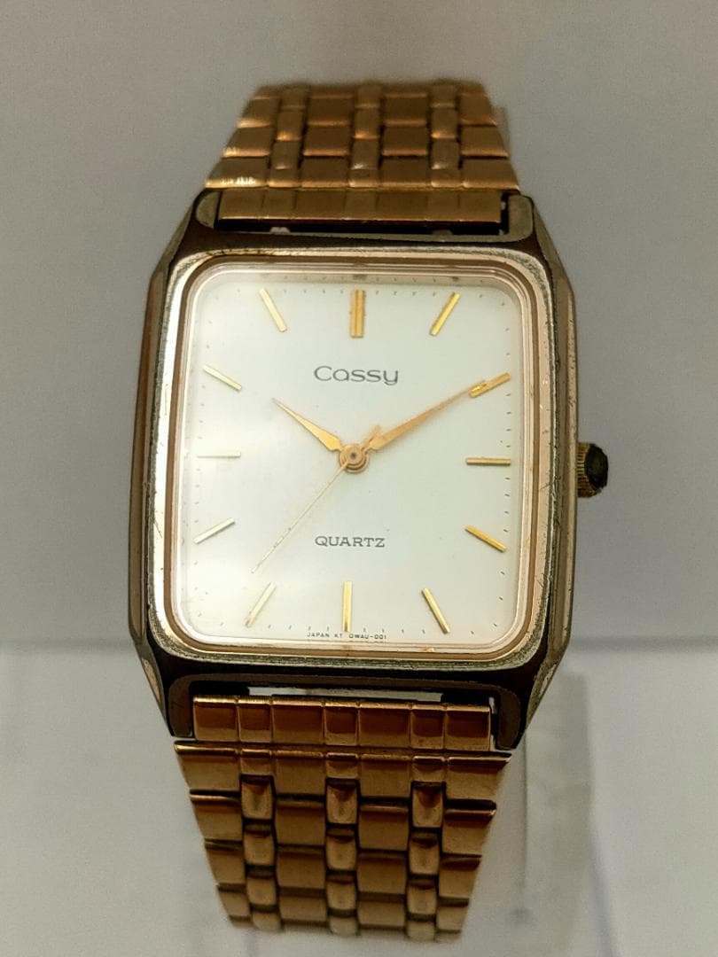 ORIENT Cossy KW QWAU-D0 CA Gold-Tone Square Quartz Watch | Japan - ORIENT