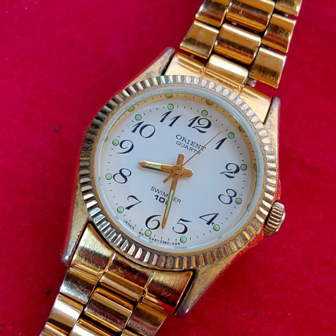 ORIENT ORIENT Swimmer 100 E45539-01 CA Gold-Tone Quartz Ladies Watch | Japan
