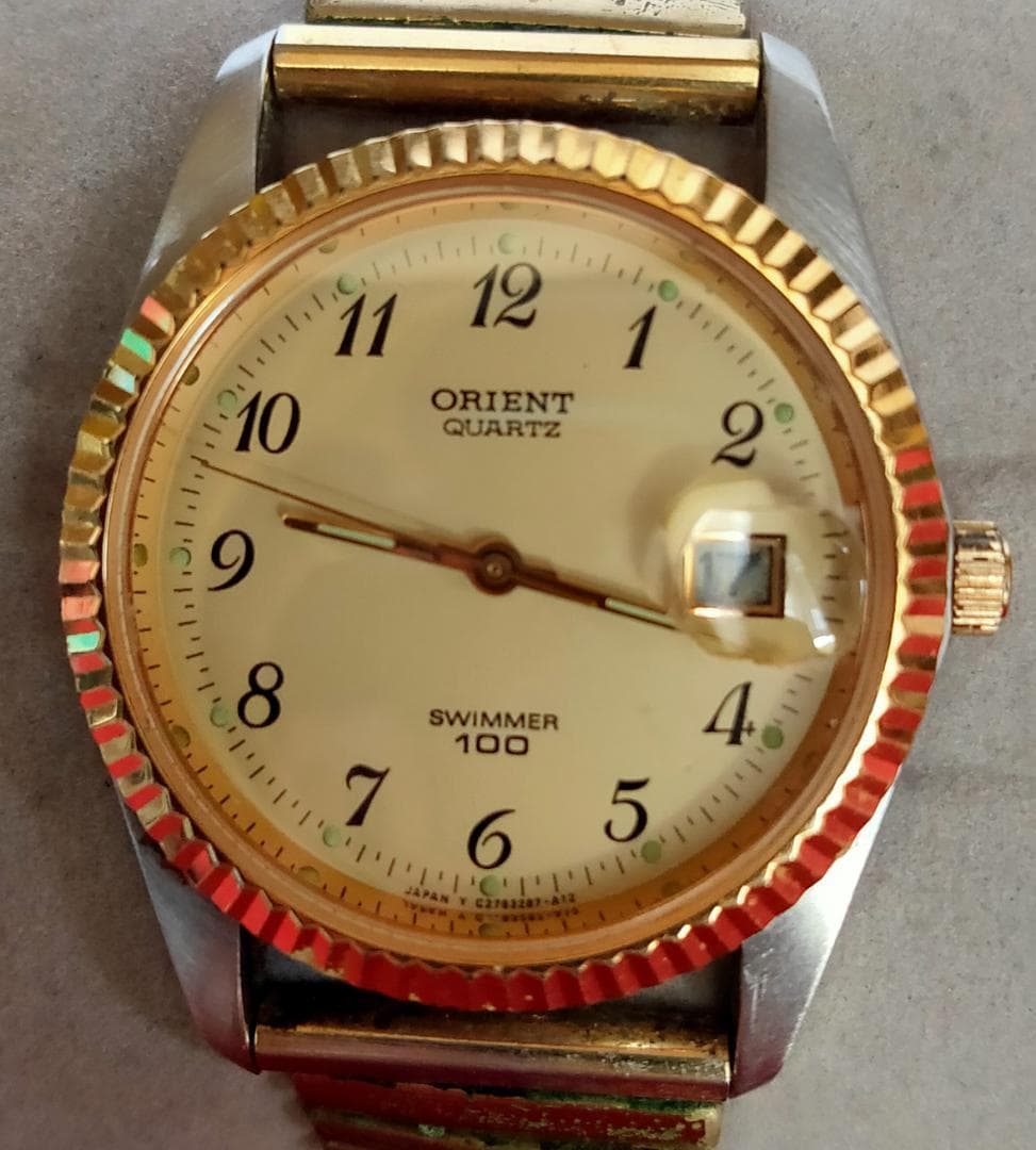 ORIENT Swimmer 100M C27228-70 CA Quartz Date Watch | Japan - ORIENT