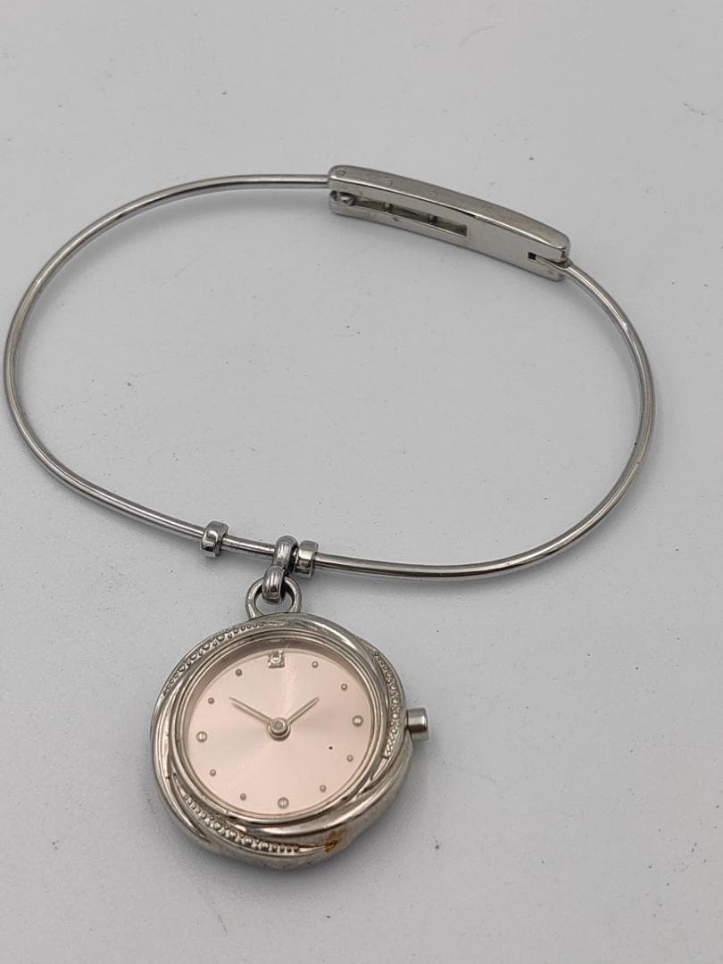 POLA Ladies Bangle Bracelet Quartz Watch Pink Dial - POLA