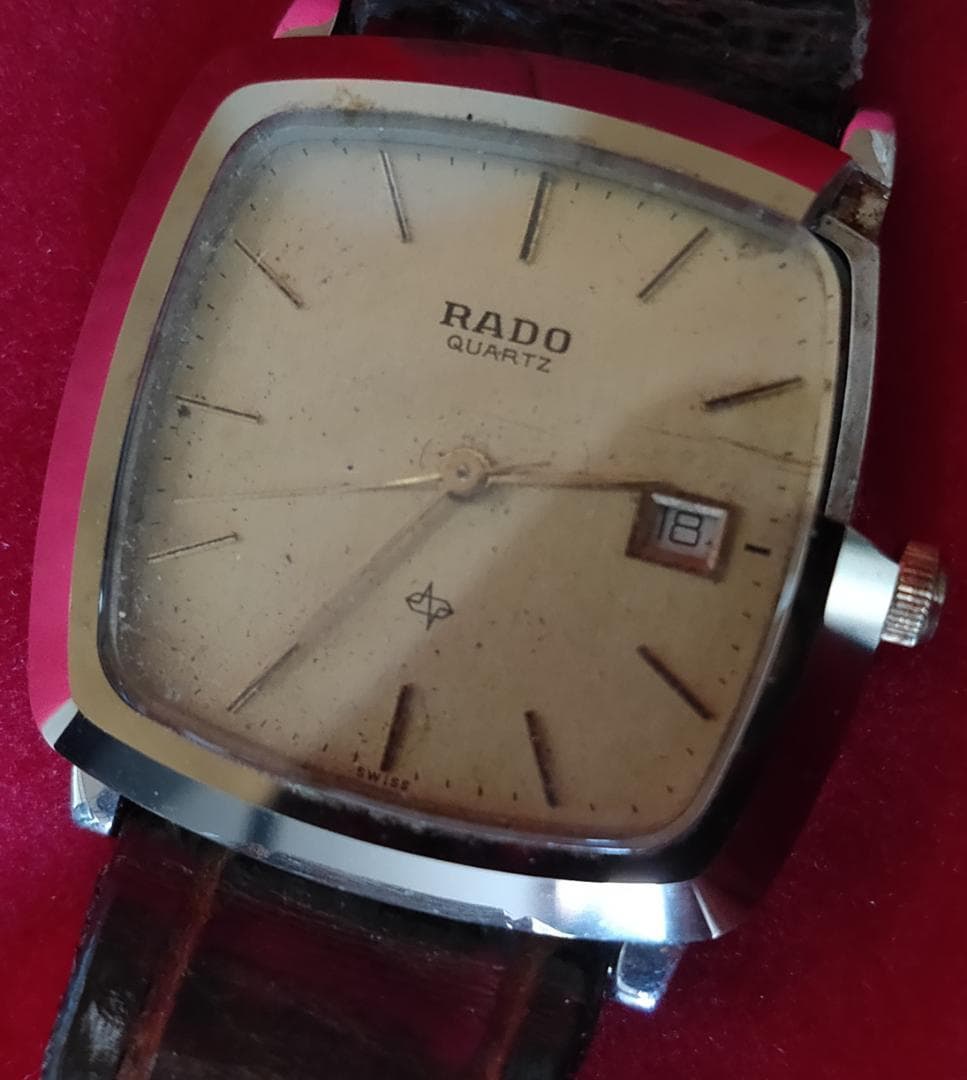 RADO RADO 129.9505.3 Vintage Square Quartz Date Watch | Swiss Made
