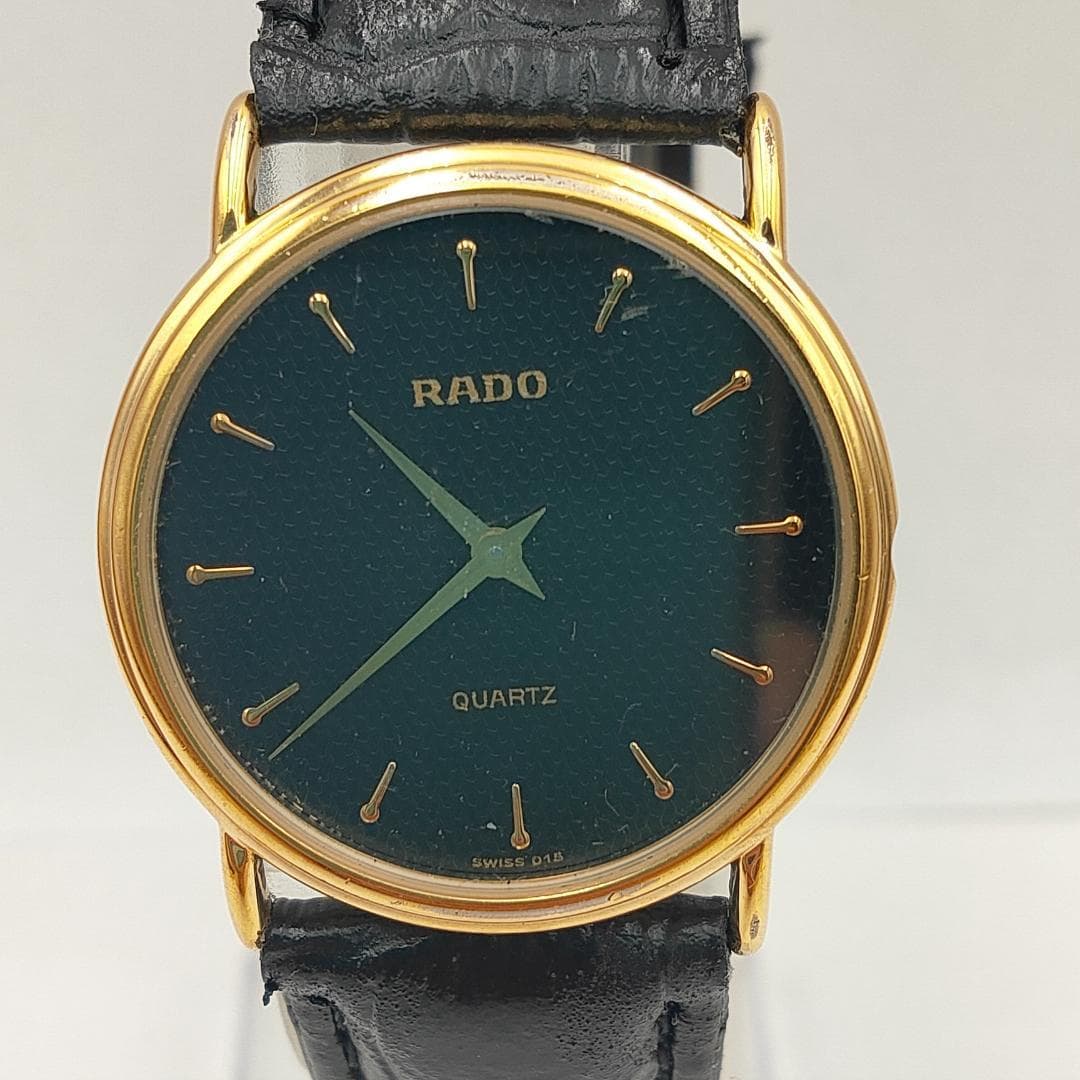RADO RADO 133.5316.2 Gold-Tone Black Dial Quartz Watch | Swiss Made