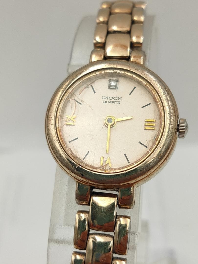 RICOH Ricoh Ladies Gold-Tone Quartz Bracelet Watch 258204 | Japan