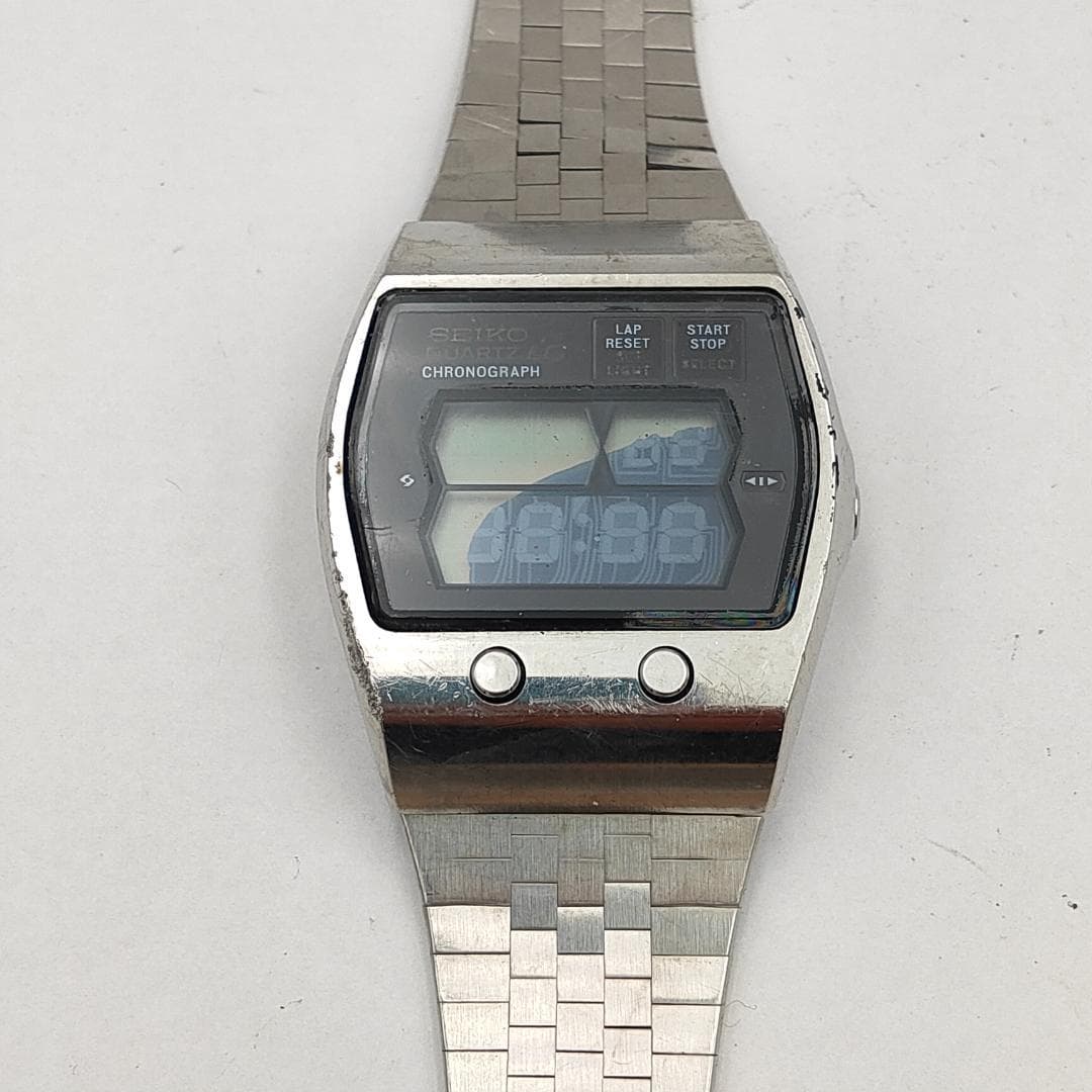 AS-IS SEIKO 0634-5000 Vintage LCD Chronograph Quartz Watch | Japan - SEIKO