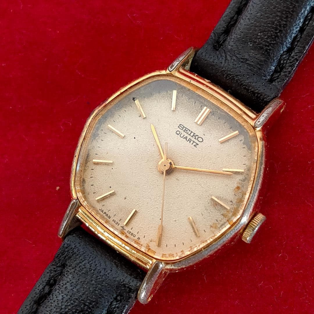 Seiko 1421-5750 Vintage Gold-Tone Octagonal Quartz Ladies Watch | Japan - SEIKO