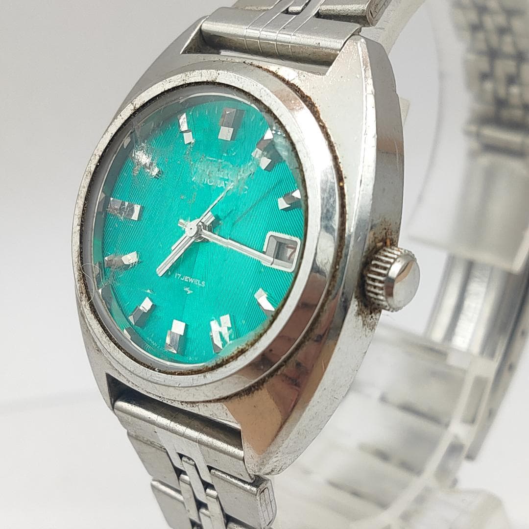 Seiko 2205-0610 Automatic Turquoise Dial Ladies Watch | Japan - SEIKO