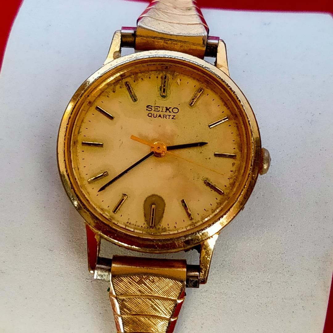 Seiko 5421-0090 Gold-Tone Ladies Quartz Dress Watch | Japan - SEIKO