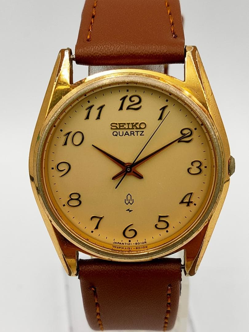 SEIKO Seiko 7121-8000 Gold-Tone Quartz Dress Watch | Japan