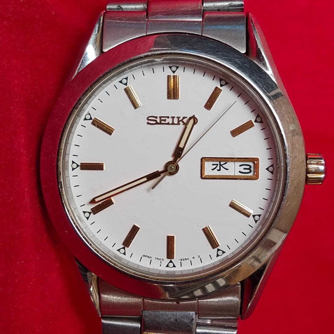 SEIKO Seiko 7N43-9080 Day-Date Quartz Stainless Steel Watch | Japan