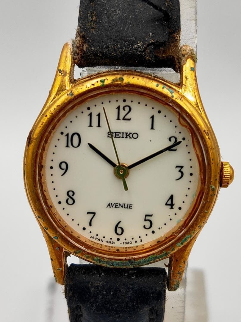 SEIKO Seiko Avenue 4N21-0670 Gold-Tone Ladies Quartz Watch | Japan