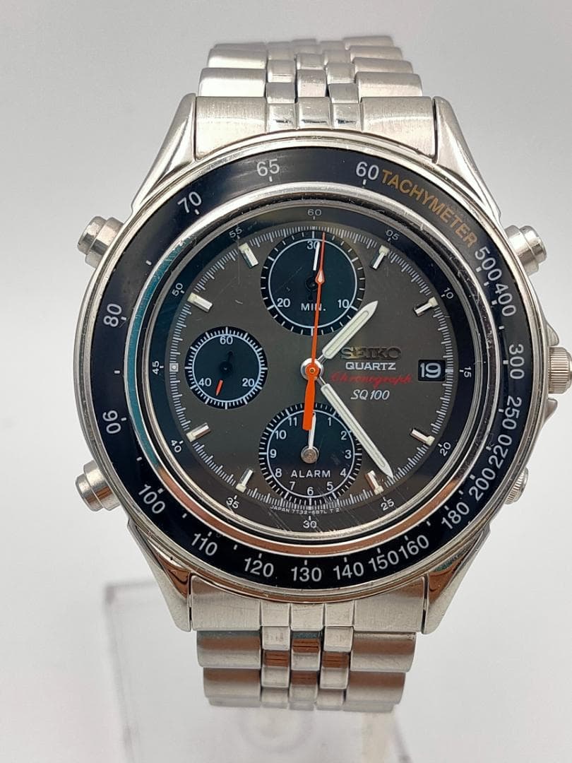 Seiko SQ100 Chronograph Alarm 7T32-6B50 Quartz Watch | Japan - SEIKO