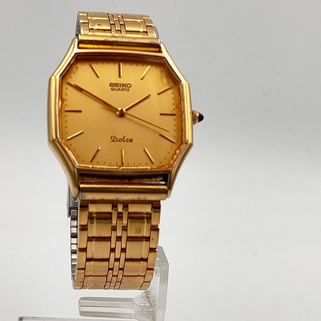 SEIKO Seiko Dolce 6030-5500 Gold-Tone Octagon Quartz Dress Watch | Japan