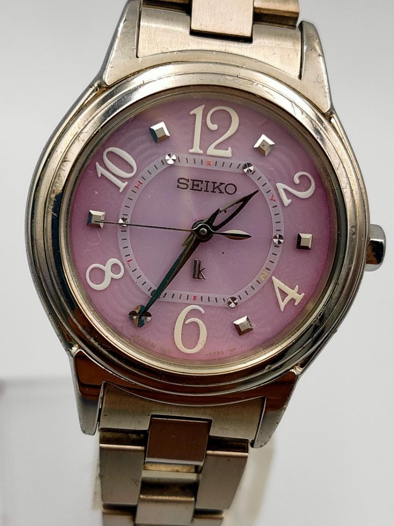 Seiko Lukia 3B510AF0 Solar Radio Wave Ladies Watch – Pink Crystal Dial - SEIKO