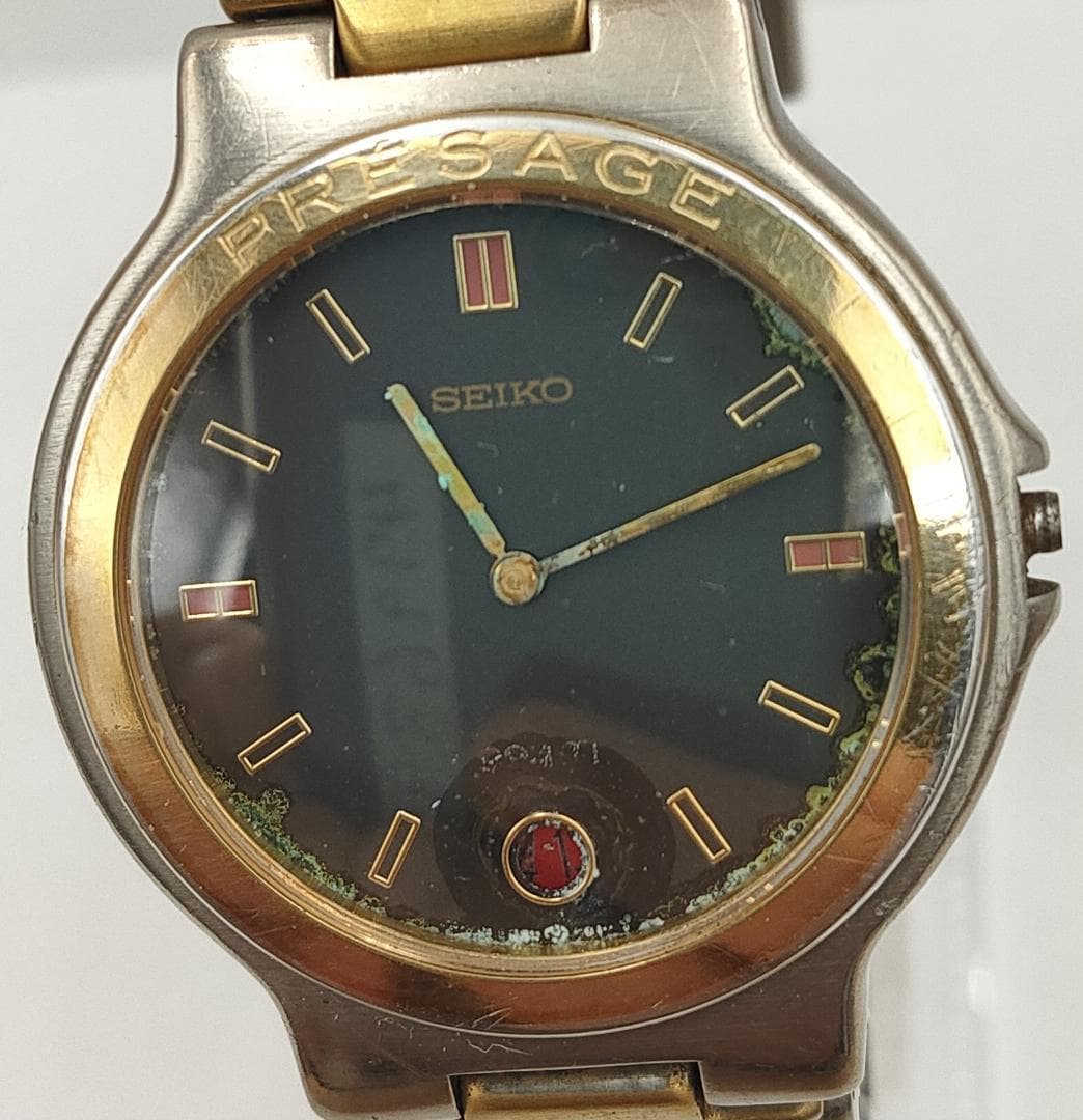 Seiko Presage 9539-6020 Titanium Two-Tone Quartz Watch | Japan - SEIKO