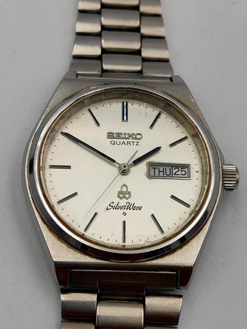 SEIKO Seiko SilverWave 8229-8000 Day-Date Quartz Stainless Steel Watch | Japan