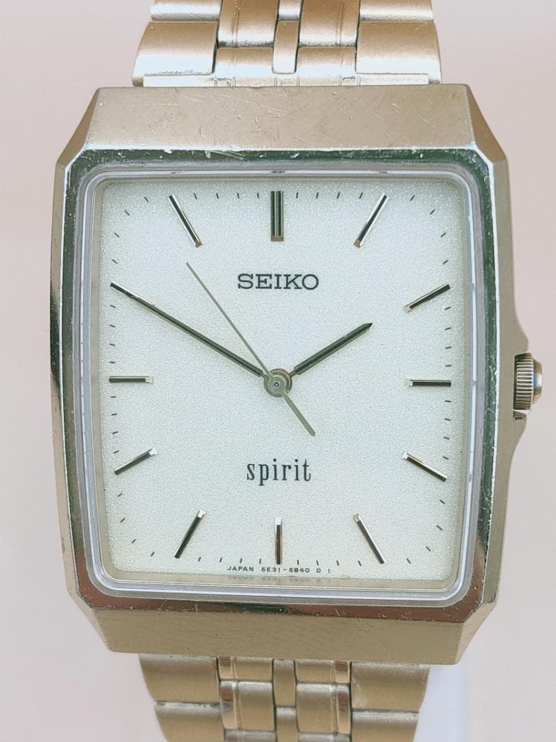 SEIKO Vintage Seiko Spirit 5E31-5A60 Tank Square Men's Quartz