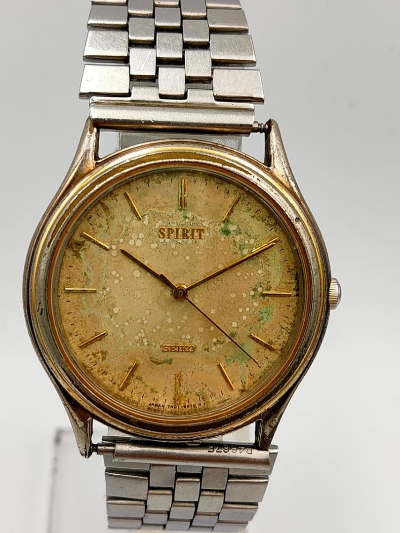 Seiko SPIRIT 7N01-6370 Cal.7N01 Quartz Dial Damage Watch | Japan - SEIKO