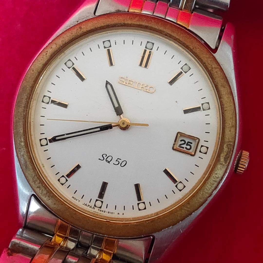 Seiko SQ 50 7N42-8070 Cal.7N42 Quartz Date Watch | Japan - SEIKO
