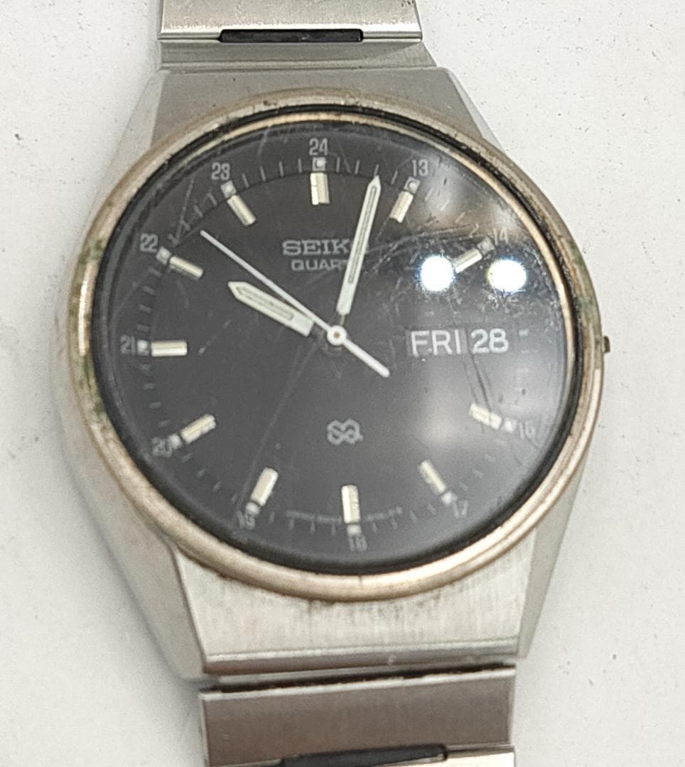 SEIKO Seiko SQ 8223-8009 Day-Date Black Dial Quartz Watch | Japan