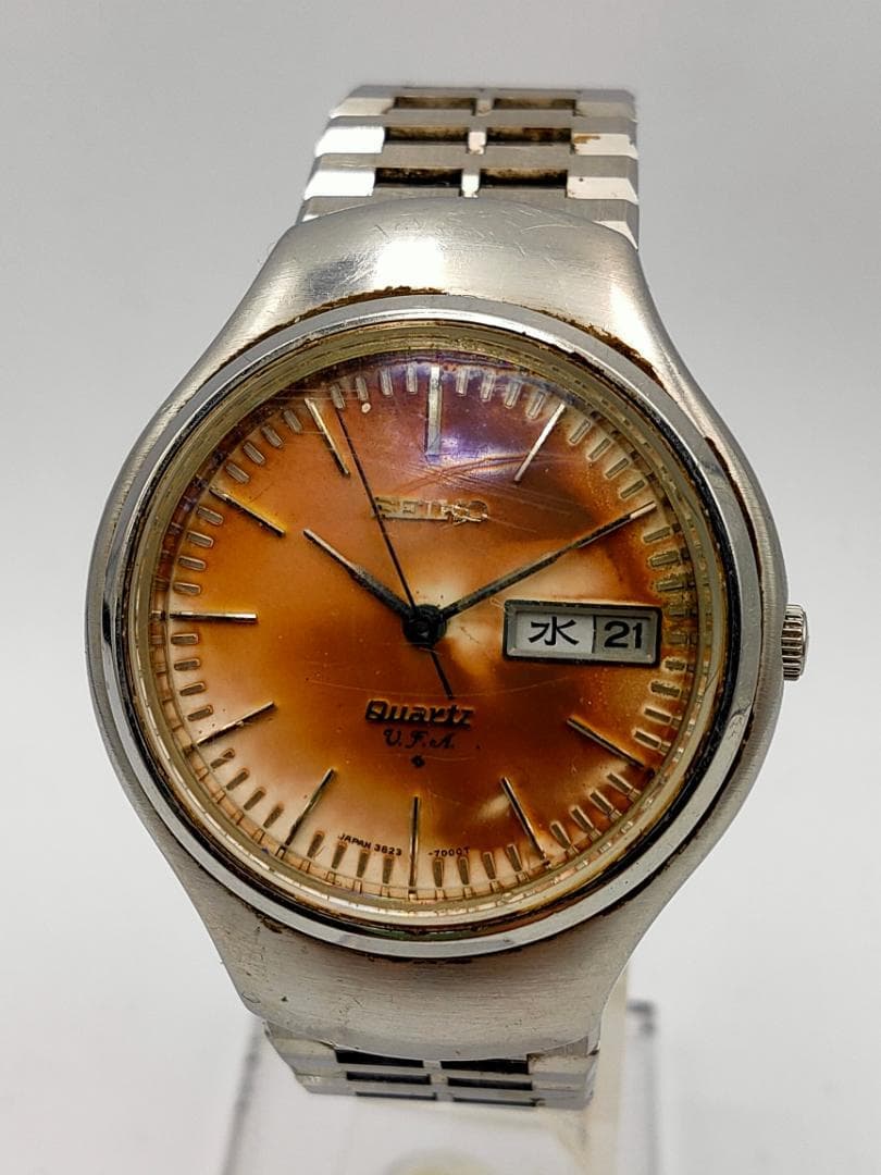 SEIKO Seiko Quartz V.F.A. 3823-7000 Tropical Dial Vintage Watch | Japan