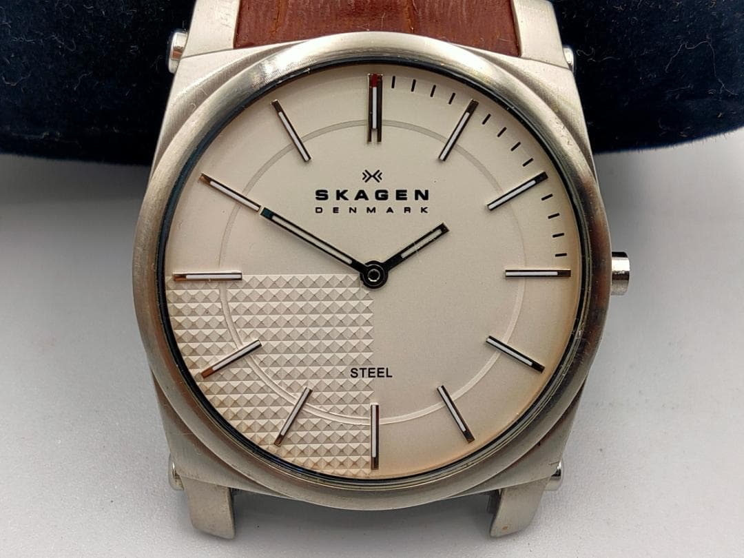 SKAGEN Skagen 859LSLC Steel Quartz Dress Watch Brown Leather | Japan