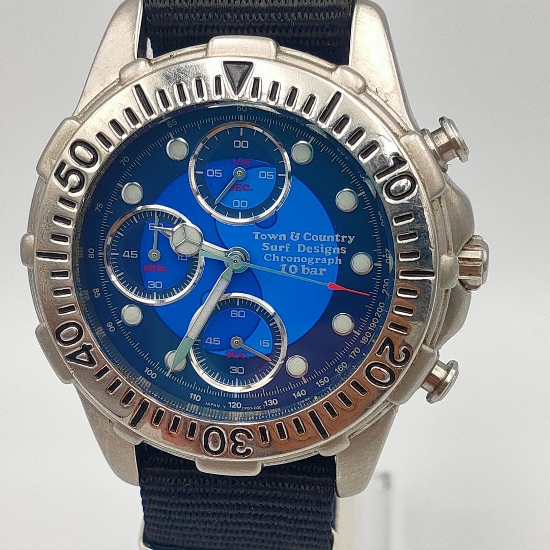 Town & Country Surf Designs TP00-C1 CA Chronograph 100M Quartz Watch | Japa - Town & Country