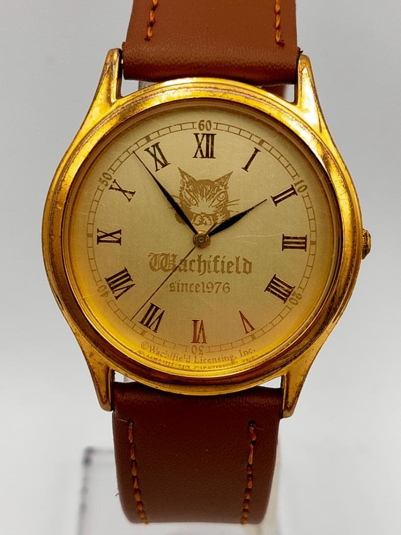 Watchfield Wachifield Dayan the Cat Gold-Tone Quartz Watch | Japan
